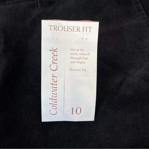 Coldwater Creek Black Faux Suede Trouser Fit Pants NWOT - Picture 11 of 16